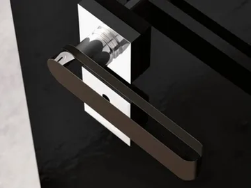 ROUND HOME TRANSPARENT/MOKA - Crystal door handle by Glass Design - view 2